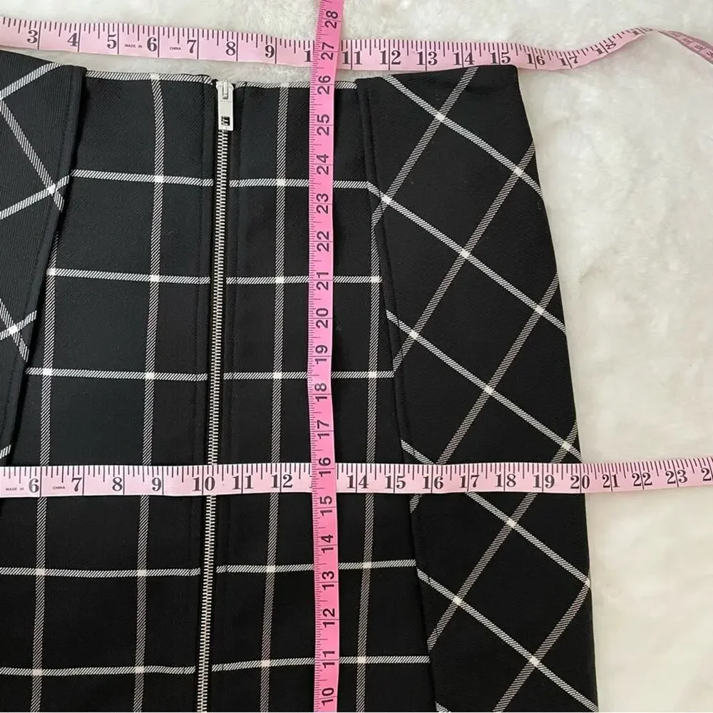 Rag & Bone Windowpane Print Skirt Size 6 - Picture 6 of 8